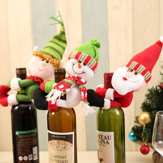 Christmas Gnome Wine Bottle Decoration - Fashorio
