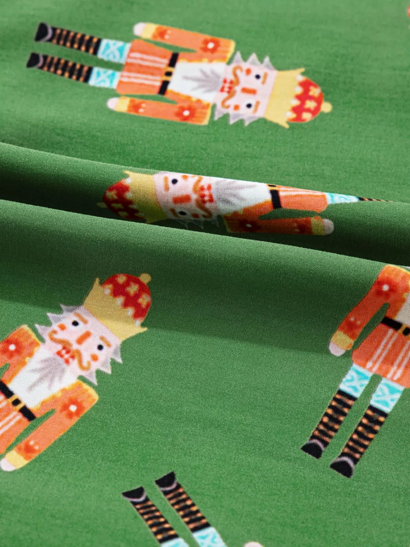 Fashorio Christmas Nutcracker Button Up Top and Shorts Lounge Set