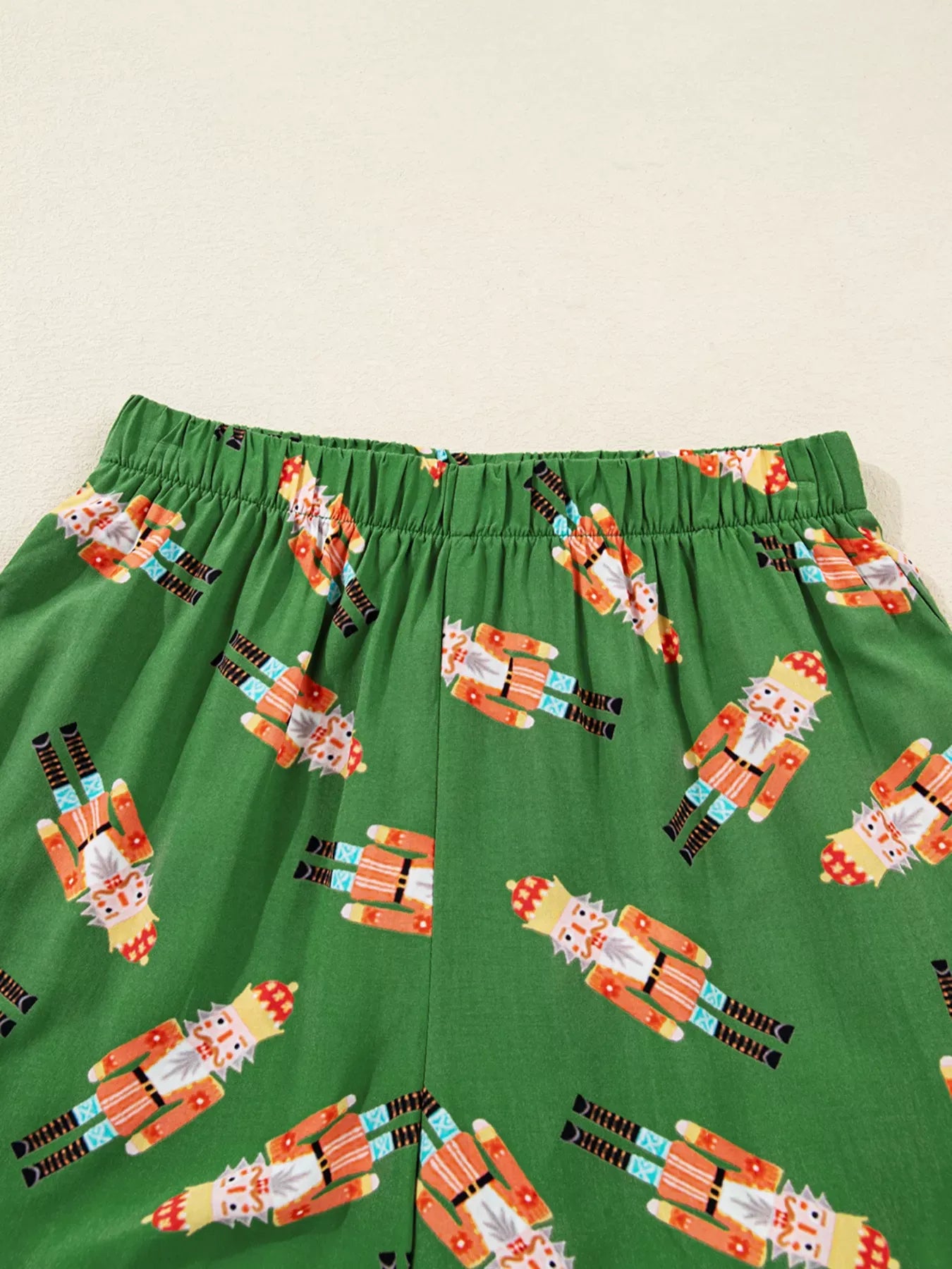 Fashorio Christmas Nutcracker Button Up Top and Shorts Lounge Set