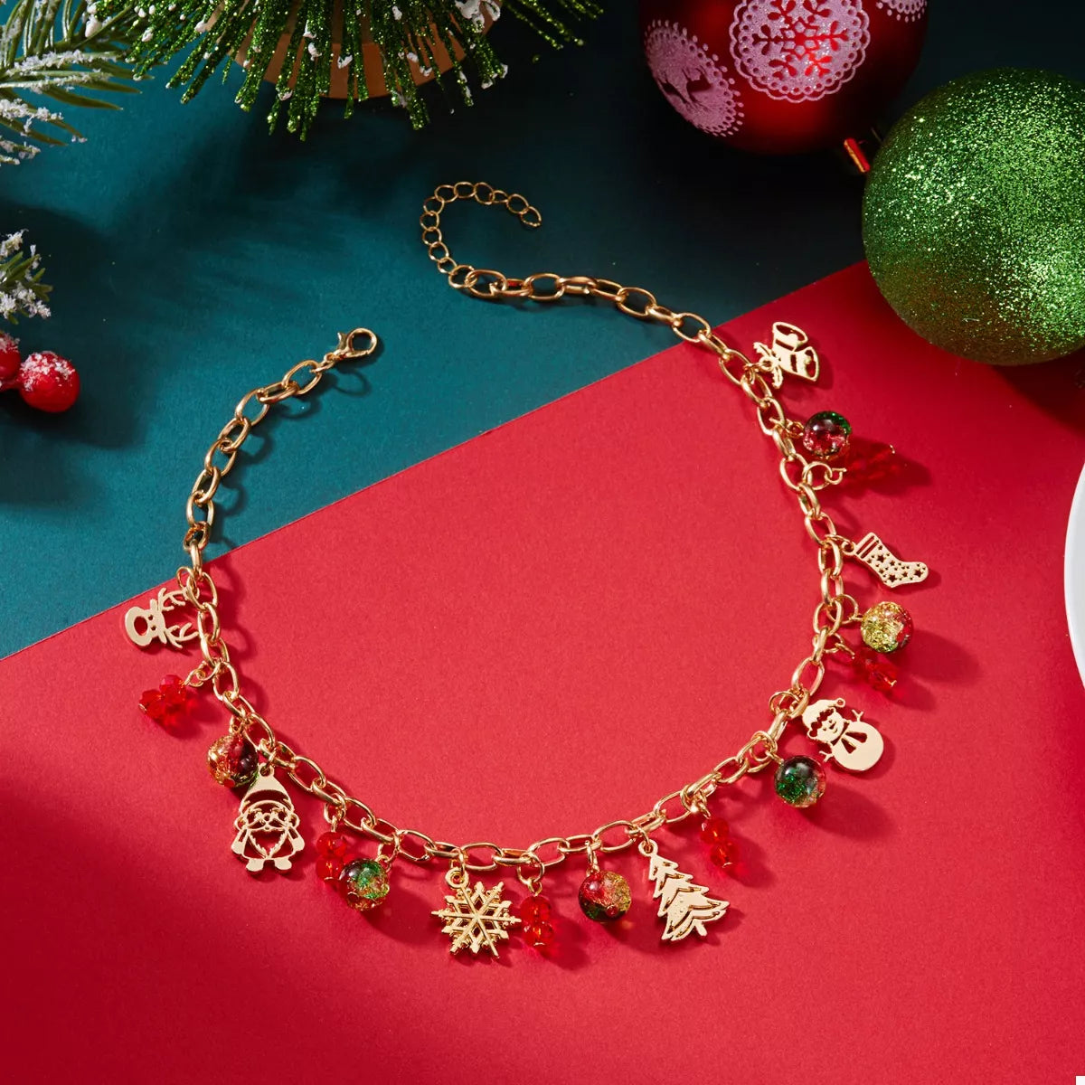 Fashorio Christmas Themed Charm Necklace