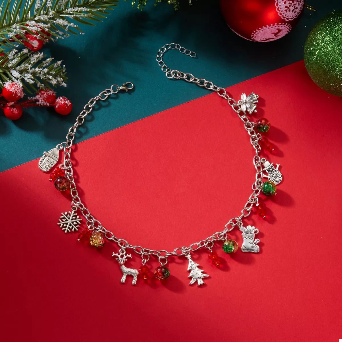 Fashorio Christmas Themed Charm Necklace