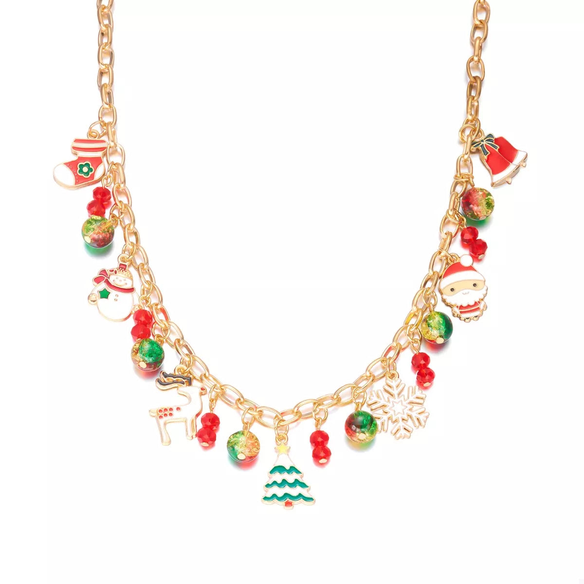 Fashorio Christmas Themed Charm Necklace