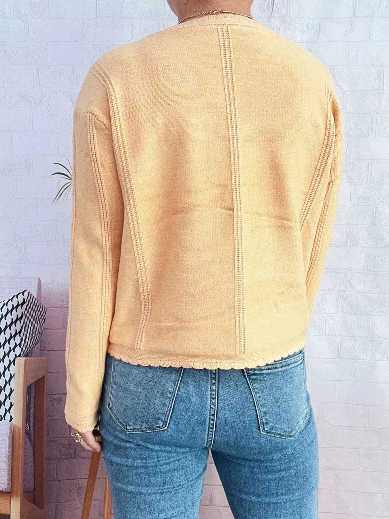 Fashorio Clothing & Accessories Cherry Embroidered Button Up Cardigan