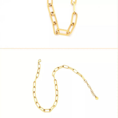 18K Gold-Plated Chain Necklace - Fashorio