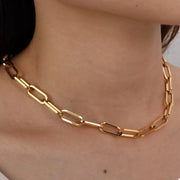 Fashorio Clothing & Accessories Gold / One Size 18K Gold-Plated Chain Necklace