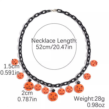 Halloween Skull Ghost Charm Necklace - Fashorio