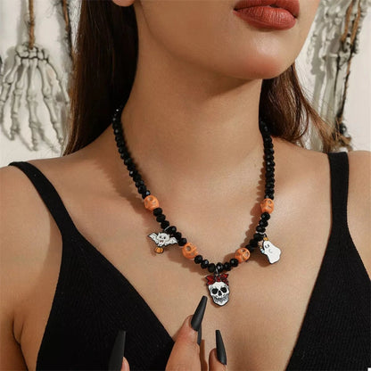 Halloween Skull Ghost Charm Necklace - Fashorio