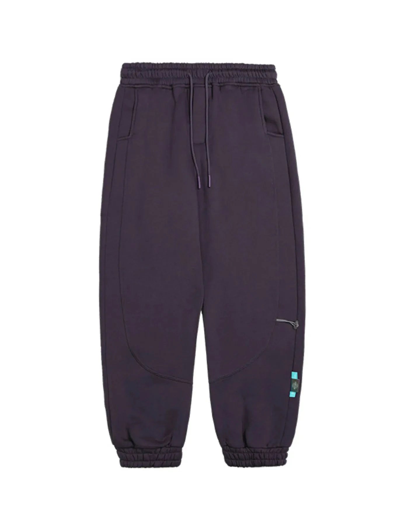 Men's Casual Drawstring Joggers Plum Purple - Fashorio