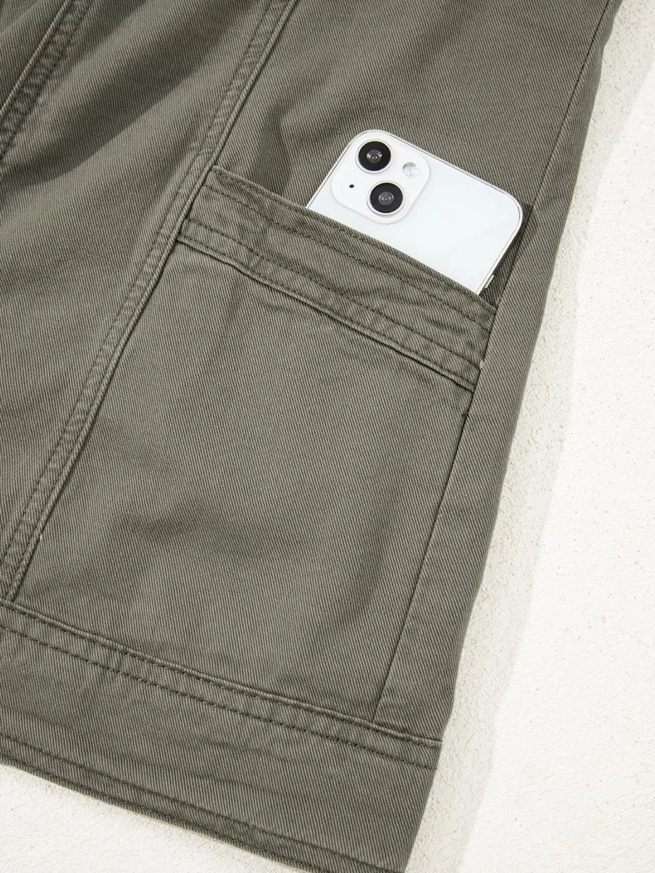 Ruffled Patchwork Denim Vest – Button Up Jean Jacket Style - Fashorio