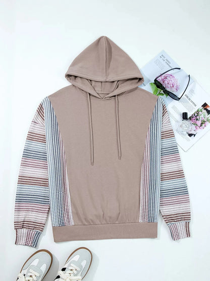 Colorblock Patchwork Baggy Hoodie - Fashorio