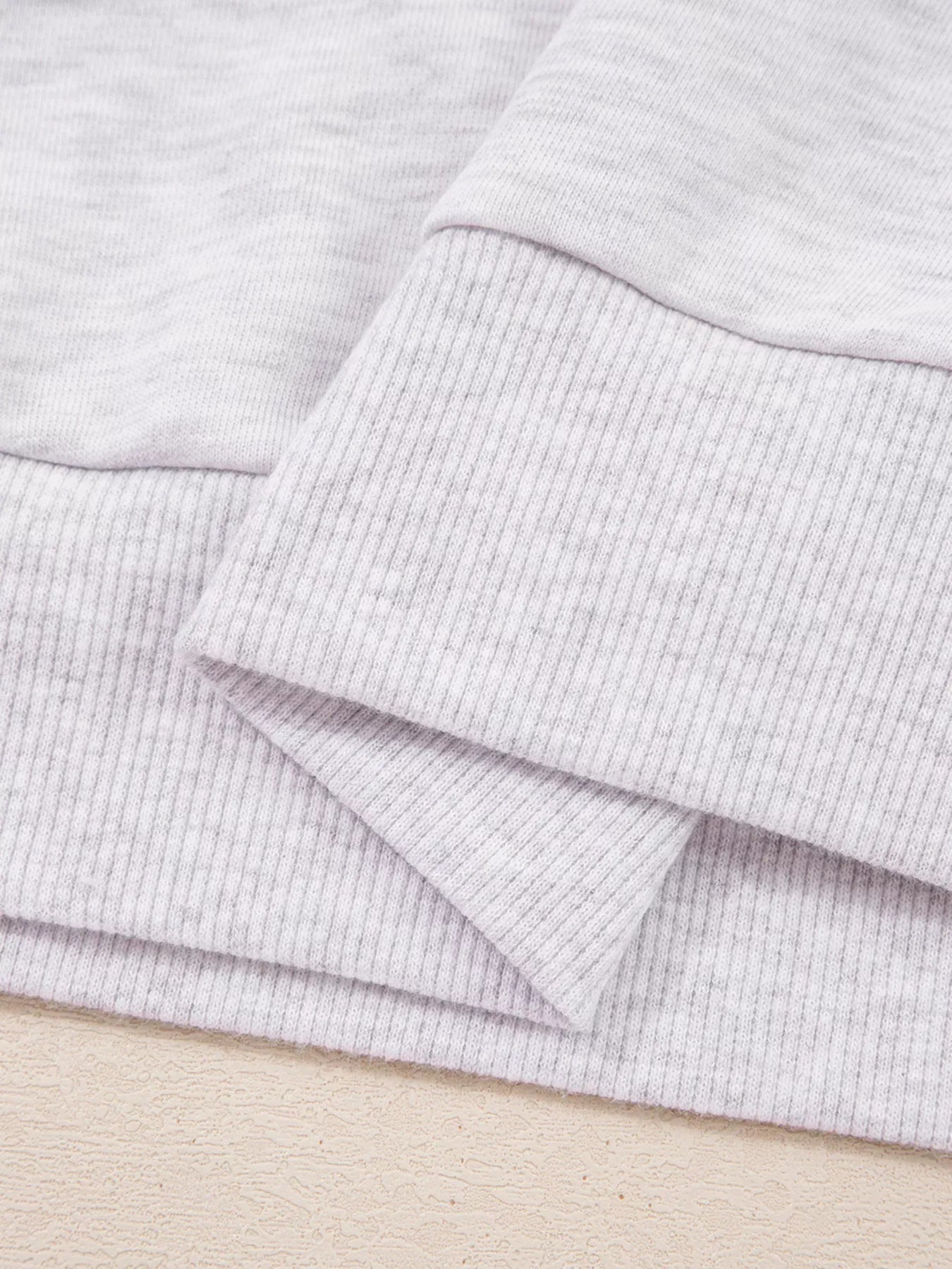 Fashorio Contrasted Trim Frilled Collar Drop Shoulder Top and Drawstring Pant Set