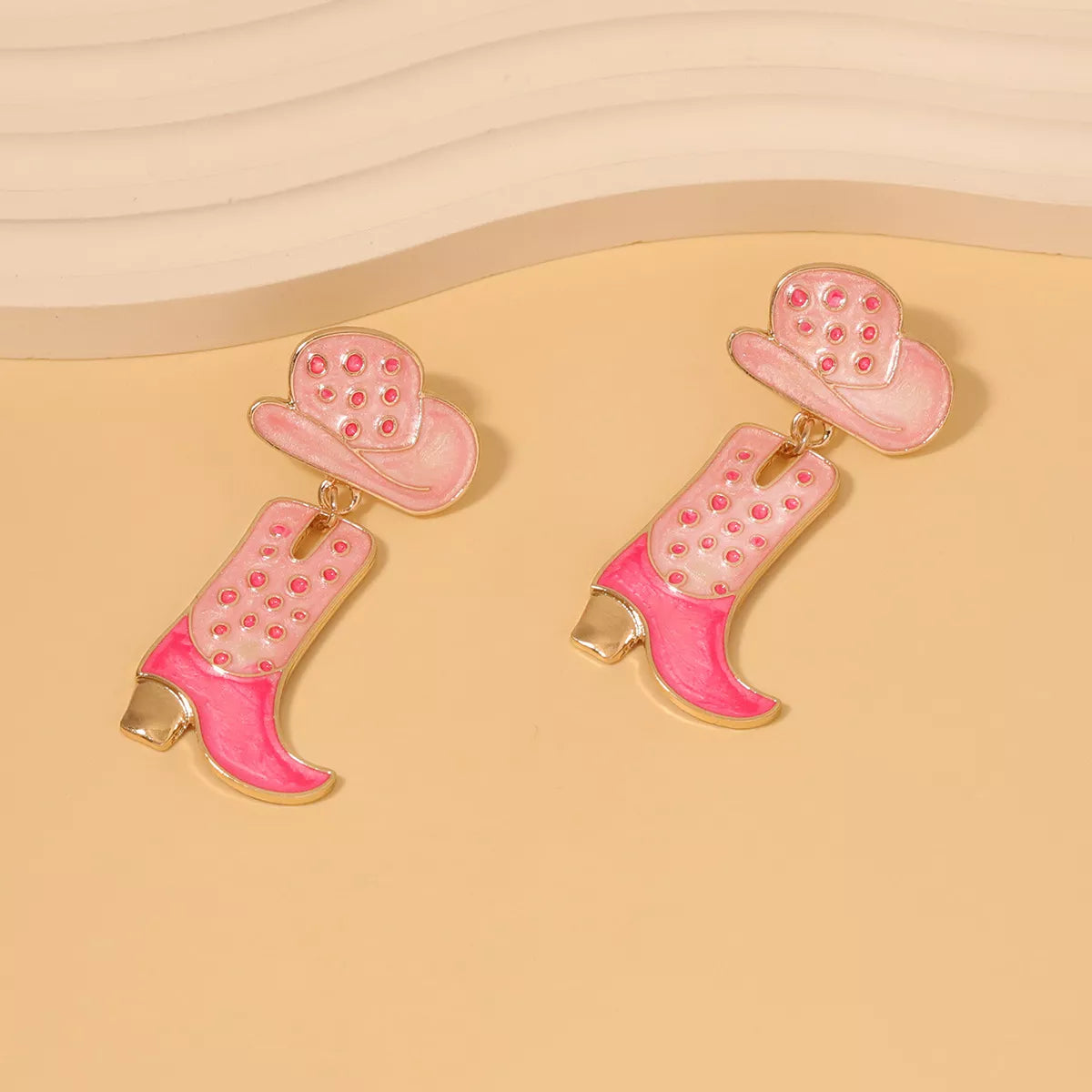 Fashorio Cowgirl Boot and Hat Dangle Earrings