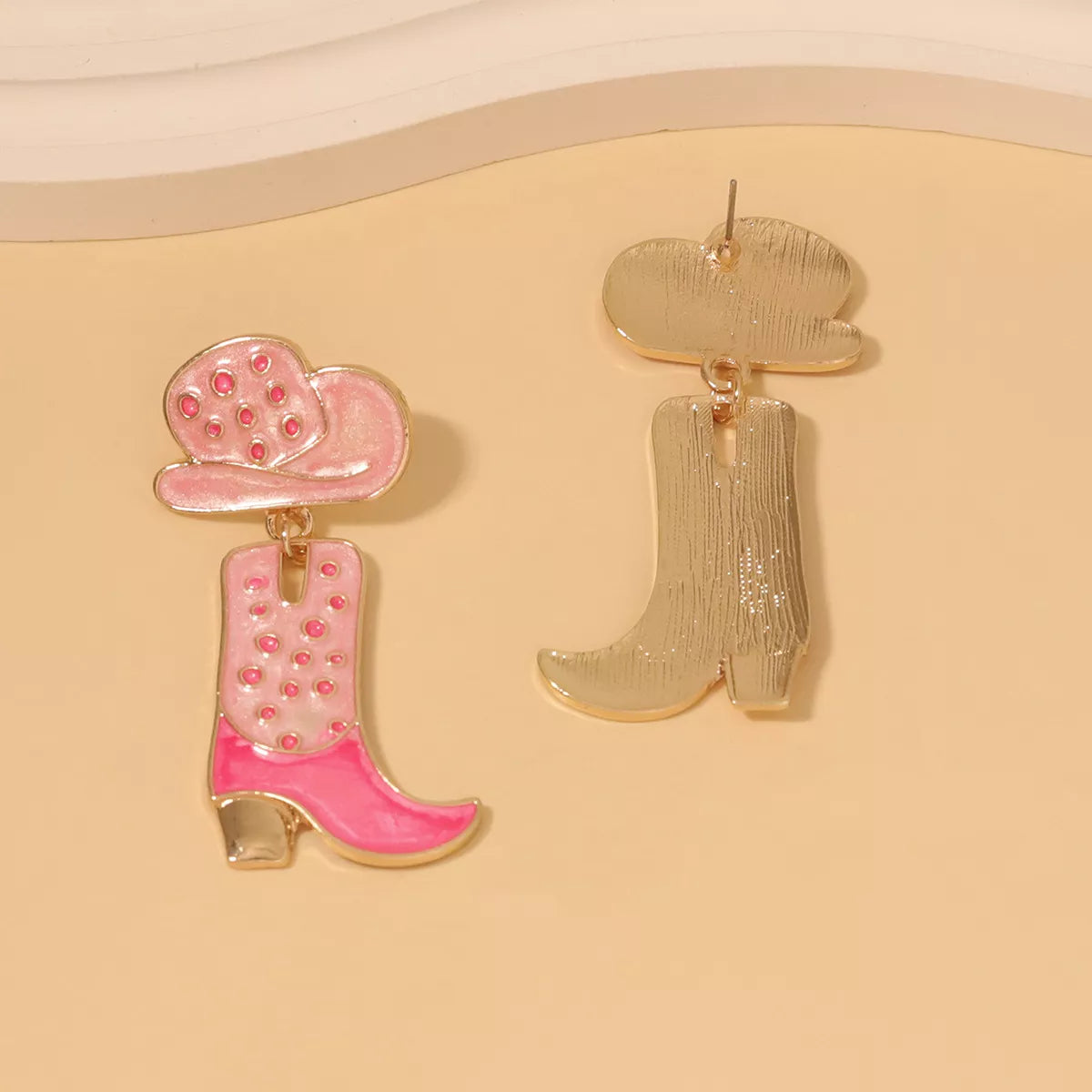Fashorio Cowgirl Boot and Hat Dangle Earrings
