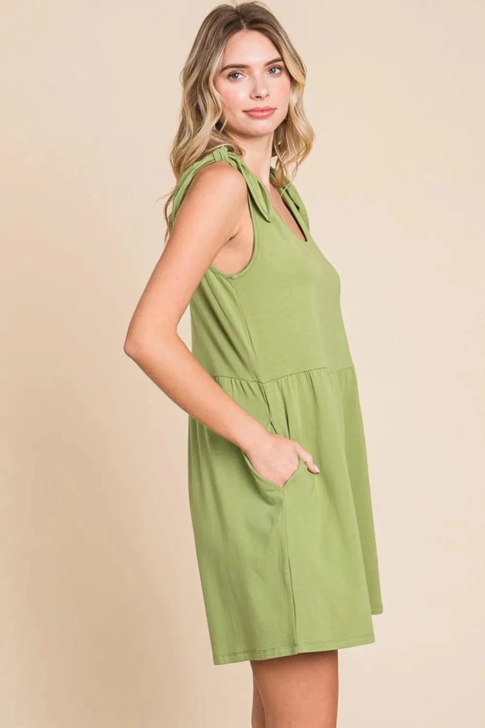Culture Code Full Size Shoulder Knot Baggy Romper - Fashorio