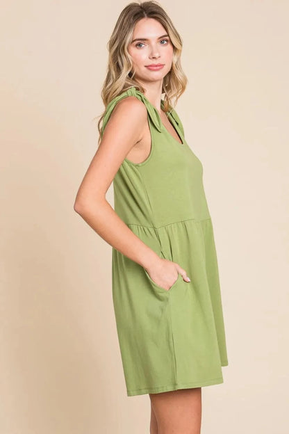 Culture Code Full Size Shoulder Knot Baggy Romper - Fashorio