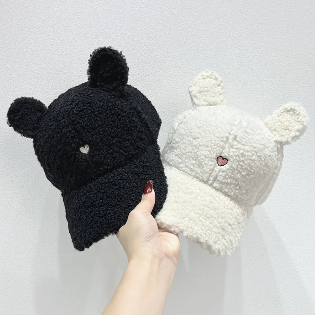 Fashorio Cute Fluffy Bear Ears Winter Hat