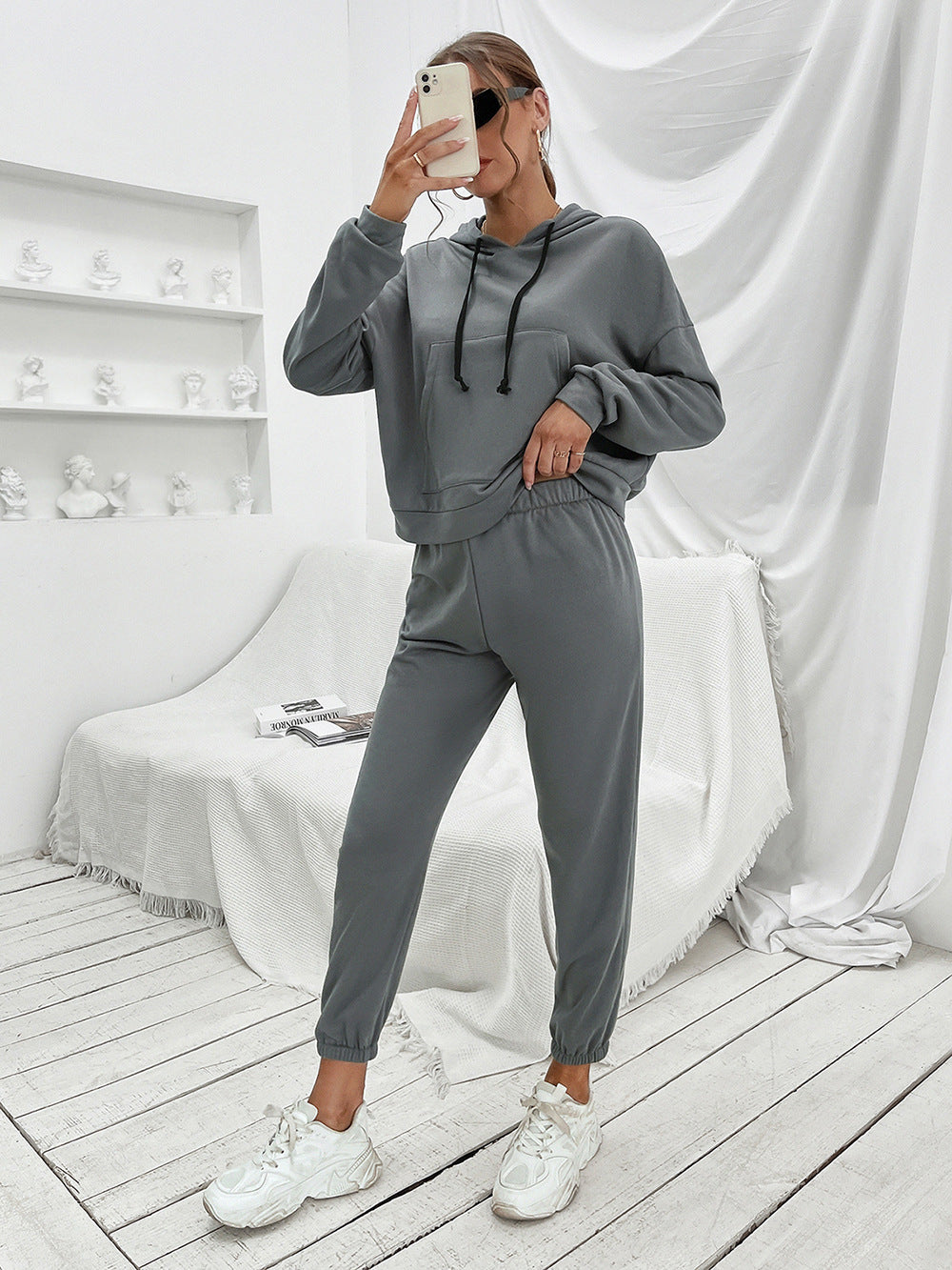 Fashorio Dark Gray / S Ivy Lane Sports Hoodie and Joggers Set
