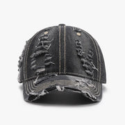Fashorio Dark / One Size Distressed Adjustable Cotton Baseball Cap