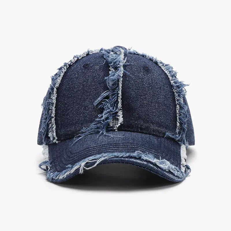 Fashorio Dark / One Size Raw Hem Cotton Baseball Cap