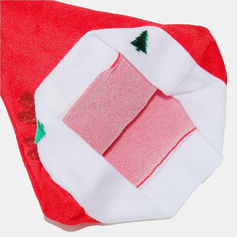 Fashorio Deep Red / One Size 2 Piece Antler Christmas Hat with pompom