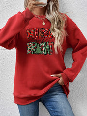 Fashorio Deep Red / S MERRY AND BRIGHT Long Sleeve Sweatshirt