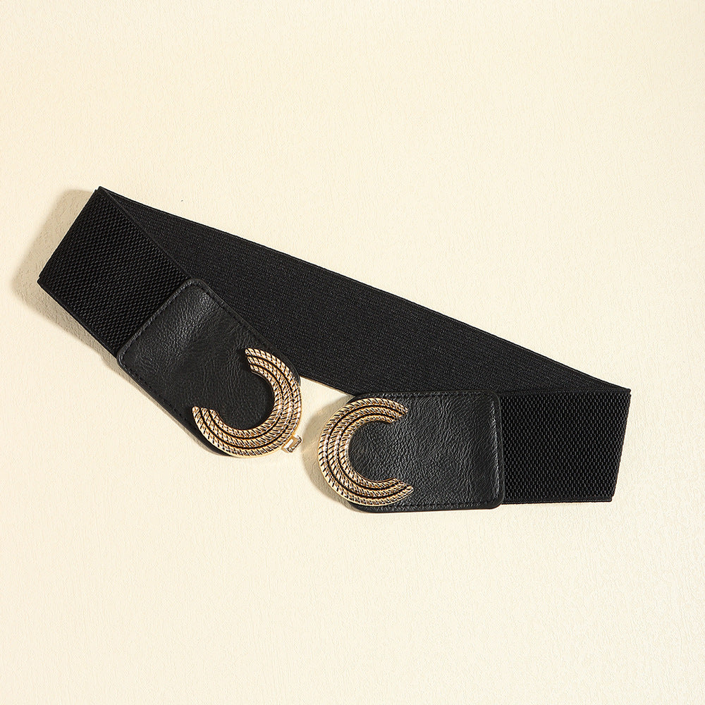Fashorio Double C Buckle Elastic Belt