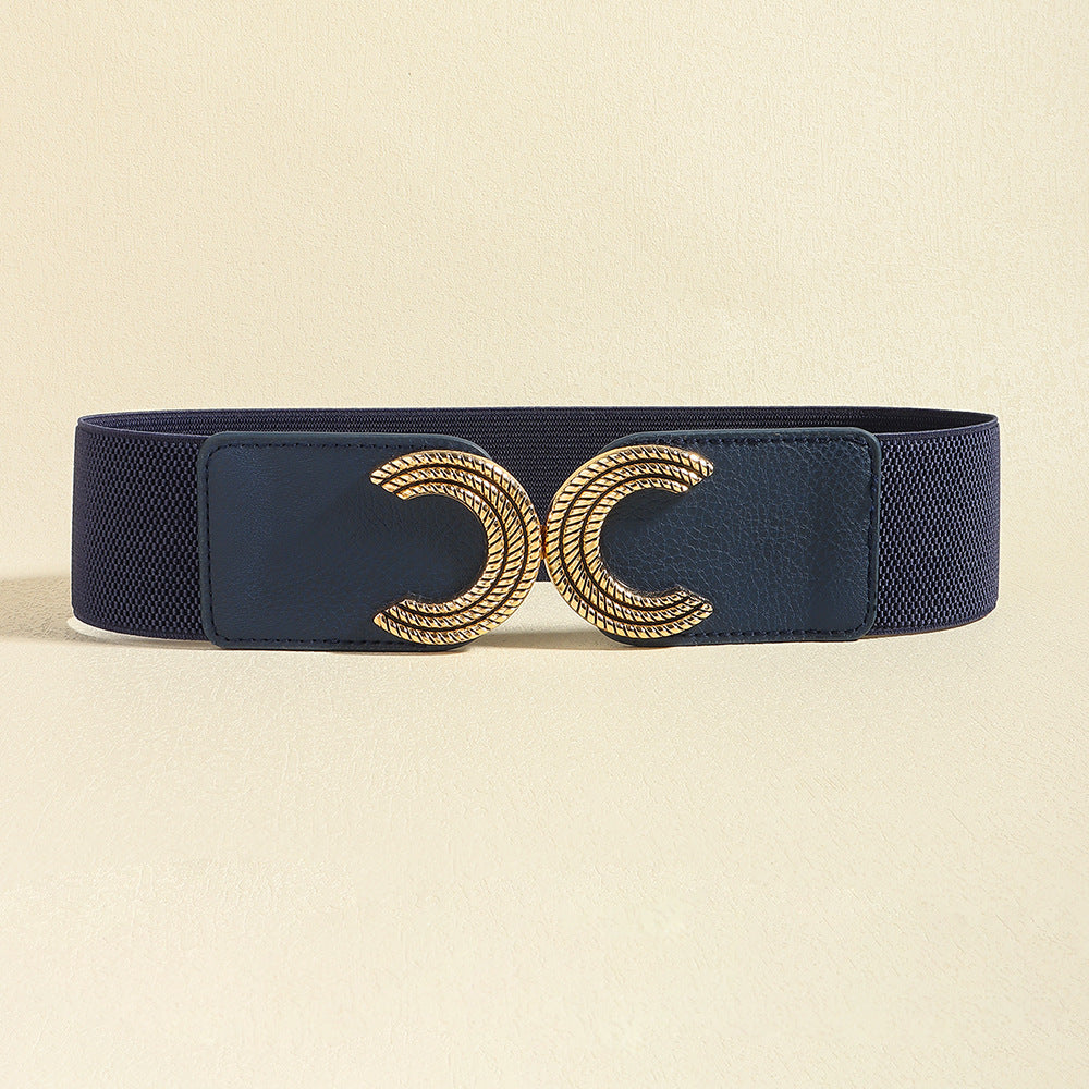 Fashorio Double C Buckle Elastic Belt