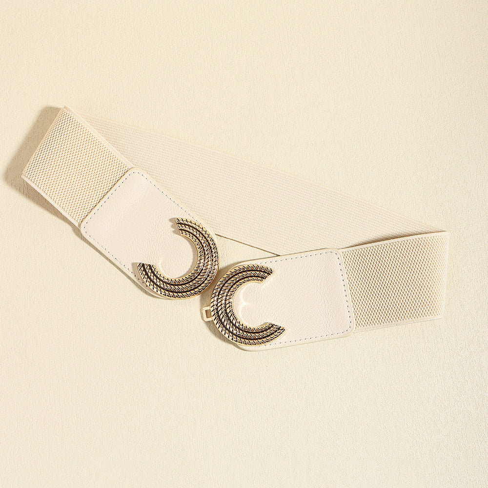 Fashorio Double C Buckle Elastic Belt