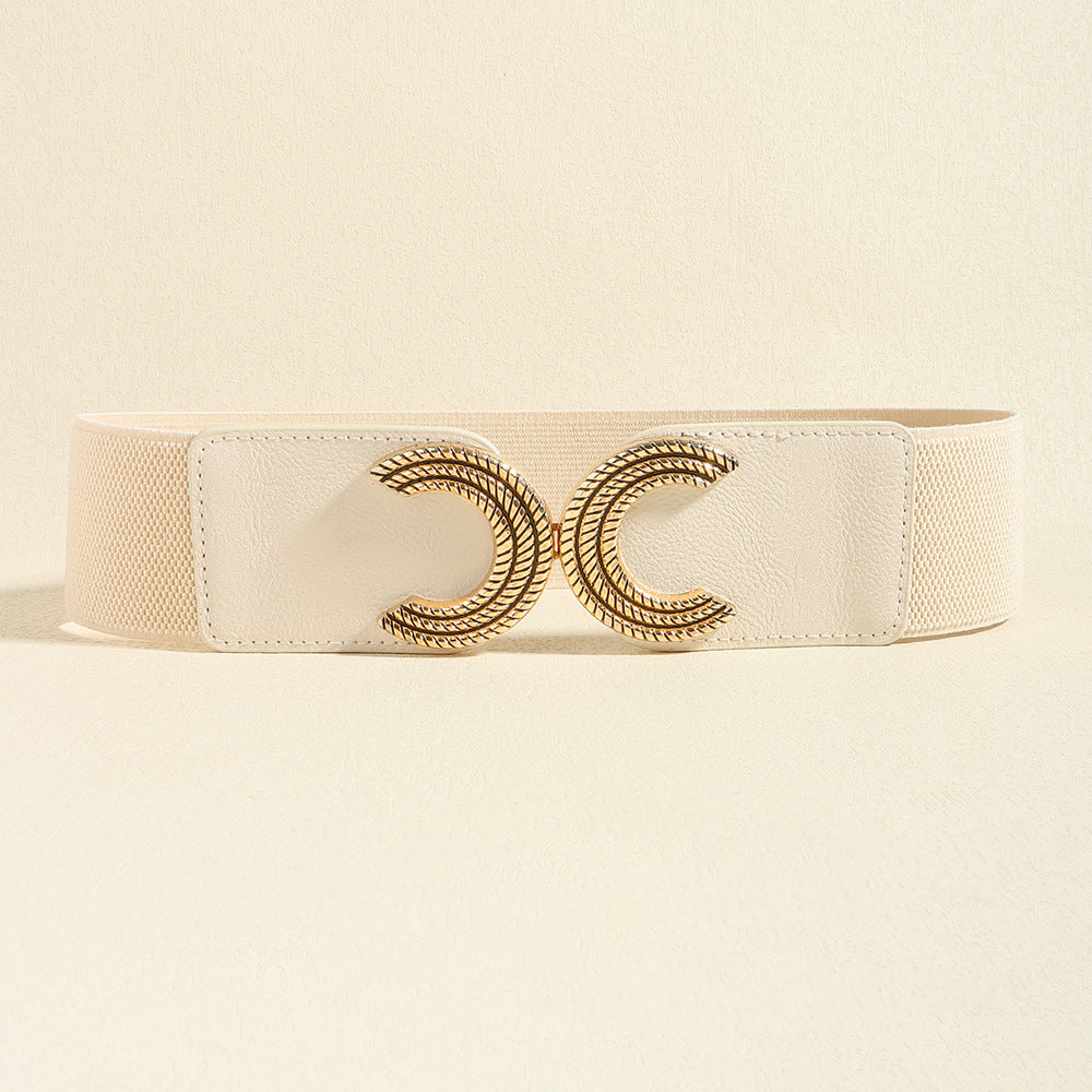 Fashorio Double C Buckle Elastic Belt