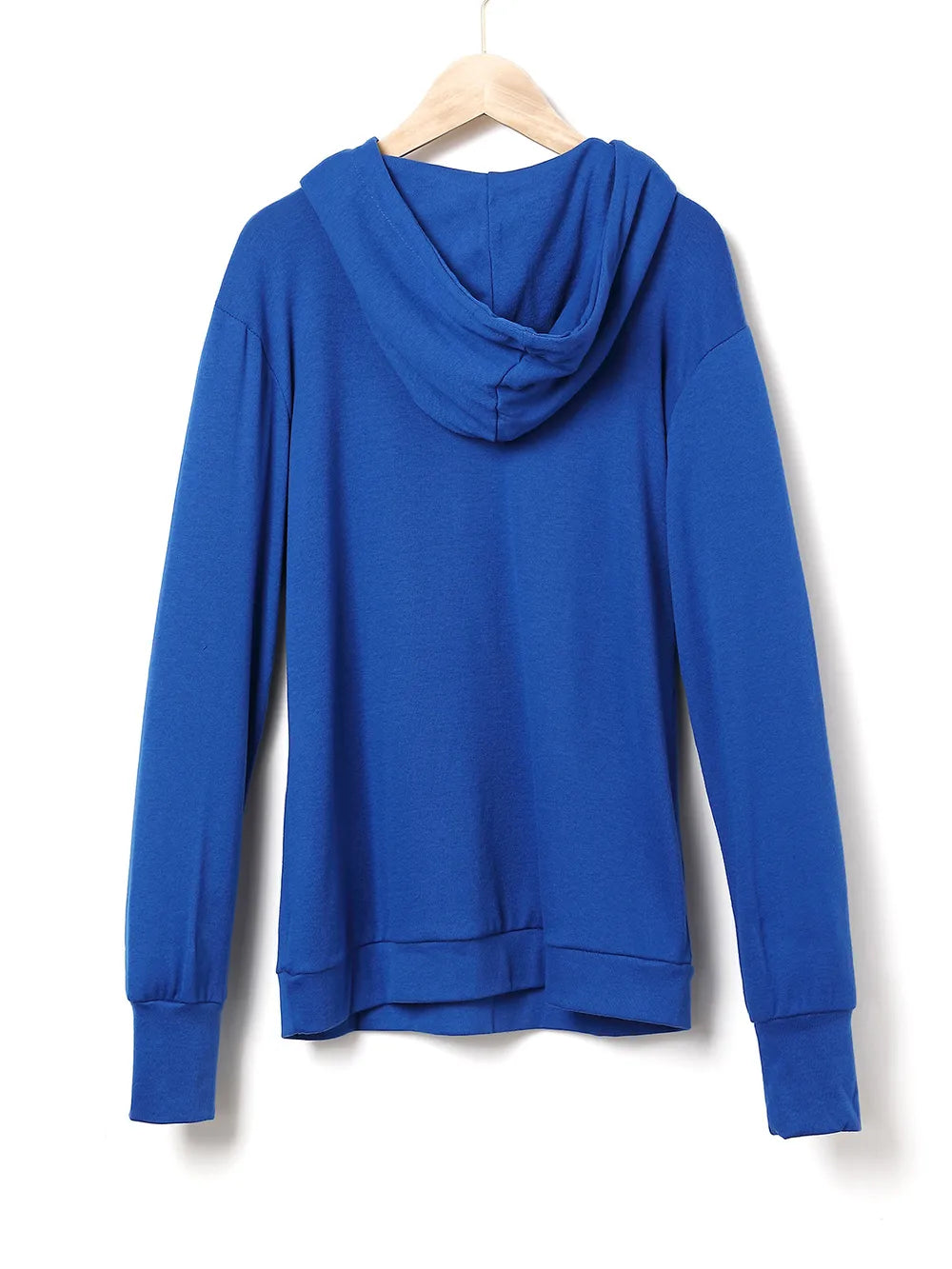 Fashorio Drawstring Letter Graphic Long Sleeve Hoodie