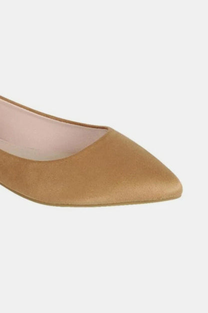 Forever Link Pointy Toe Slip On Flat Loafers - Fashorio