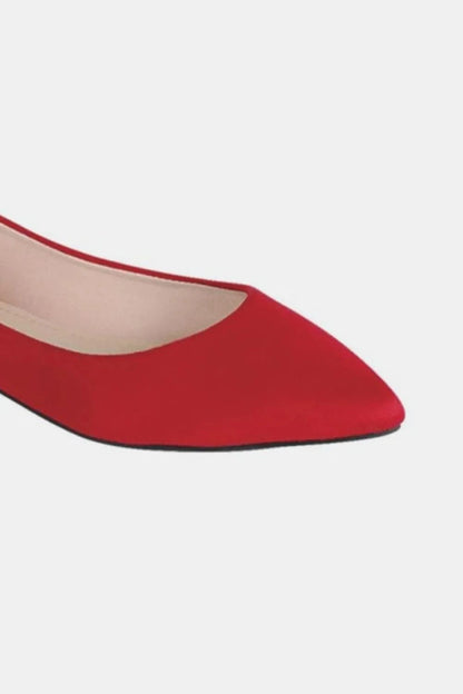 Forever Link Pointy Toe Slip On Flat Loafers - Fashorio