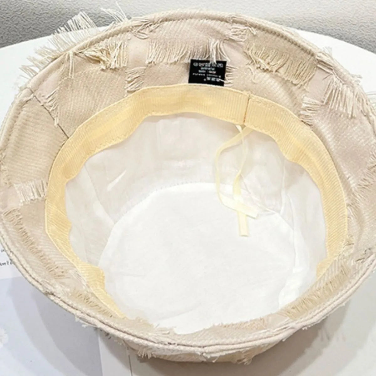 Fashorio Frayed Edge Bucket Hat