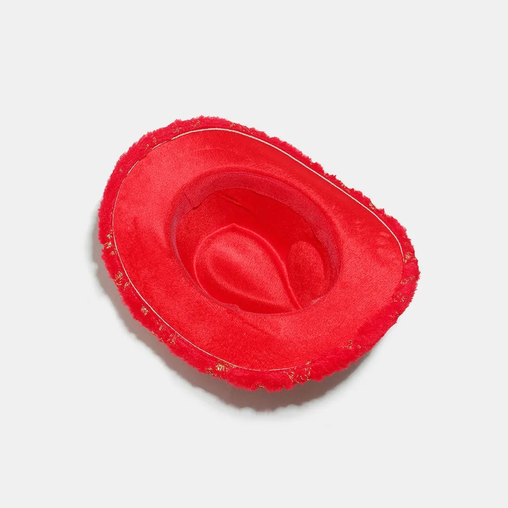 Fashorio Fuzzy Snowflakes Polyester Hat