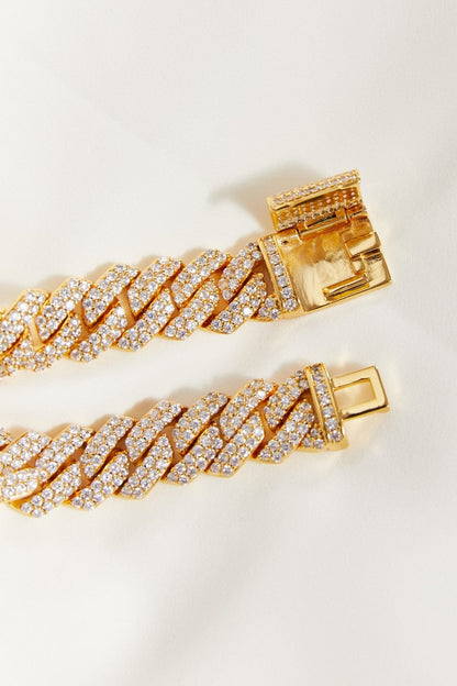 Alloy Inlaid Zircon Bracelet - Fashorio
