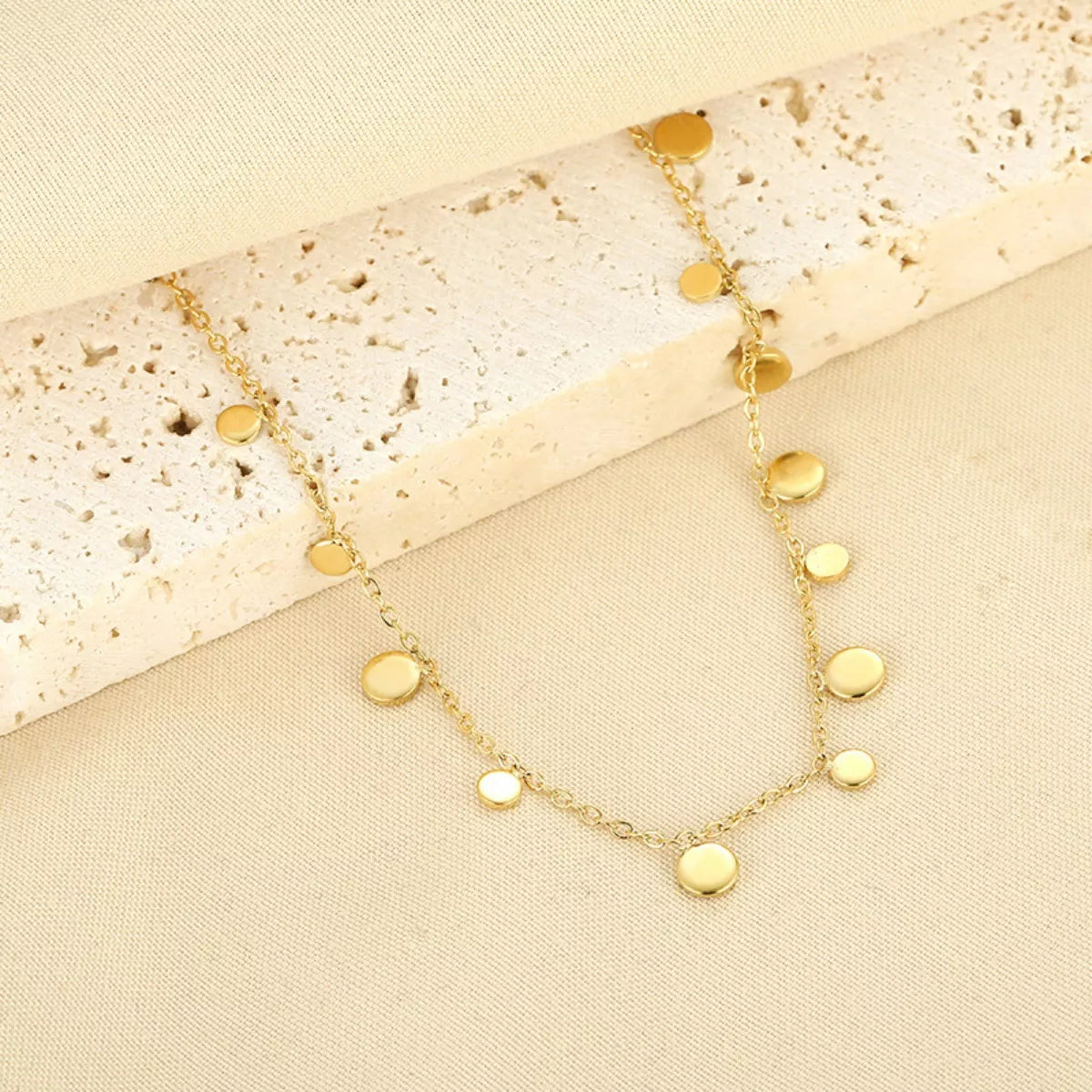 Fashorio Gold / One Size 18K Gold-Plated Charm Bracelet