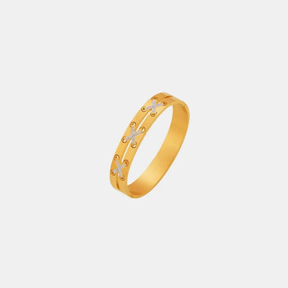 18K Gold-Plated Czech Diamond Bracelet - Fashorio
