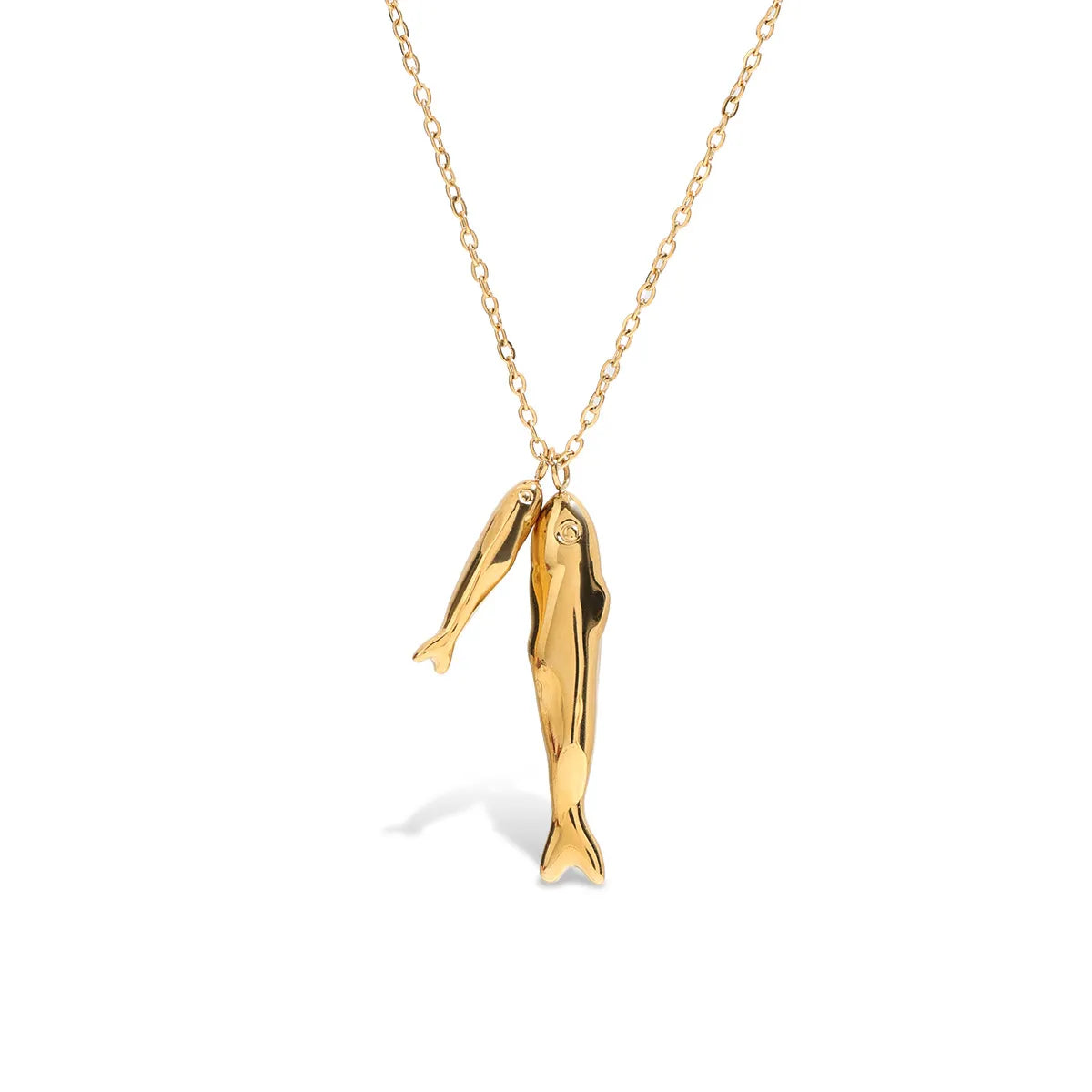 Fashorio Gold / One Size 18K Gold-Plated Pendant Necklace