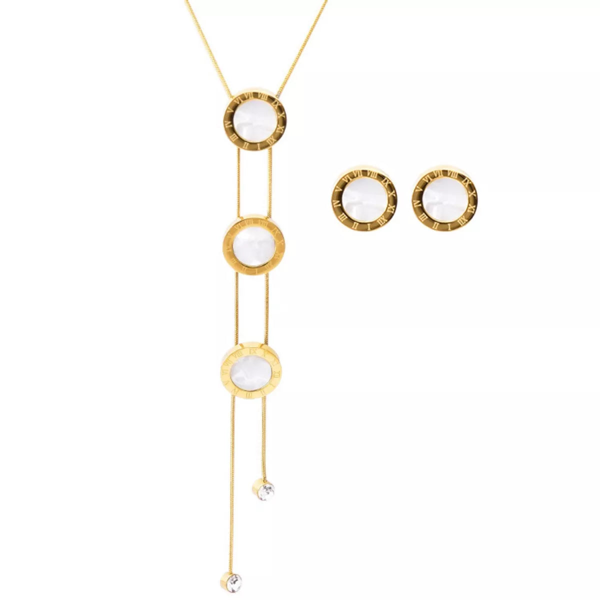 Fashorio Gold / One Size 18K Gold-Plated Shell Jewelry Set