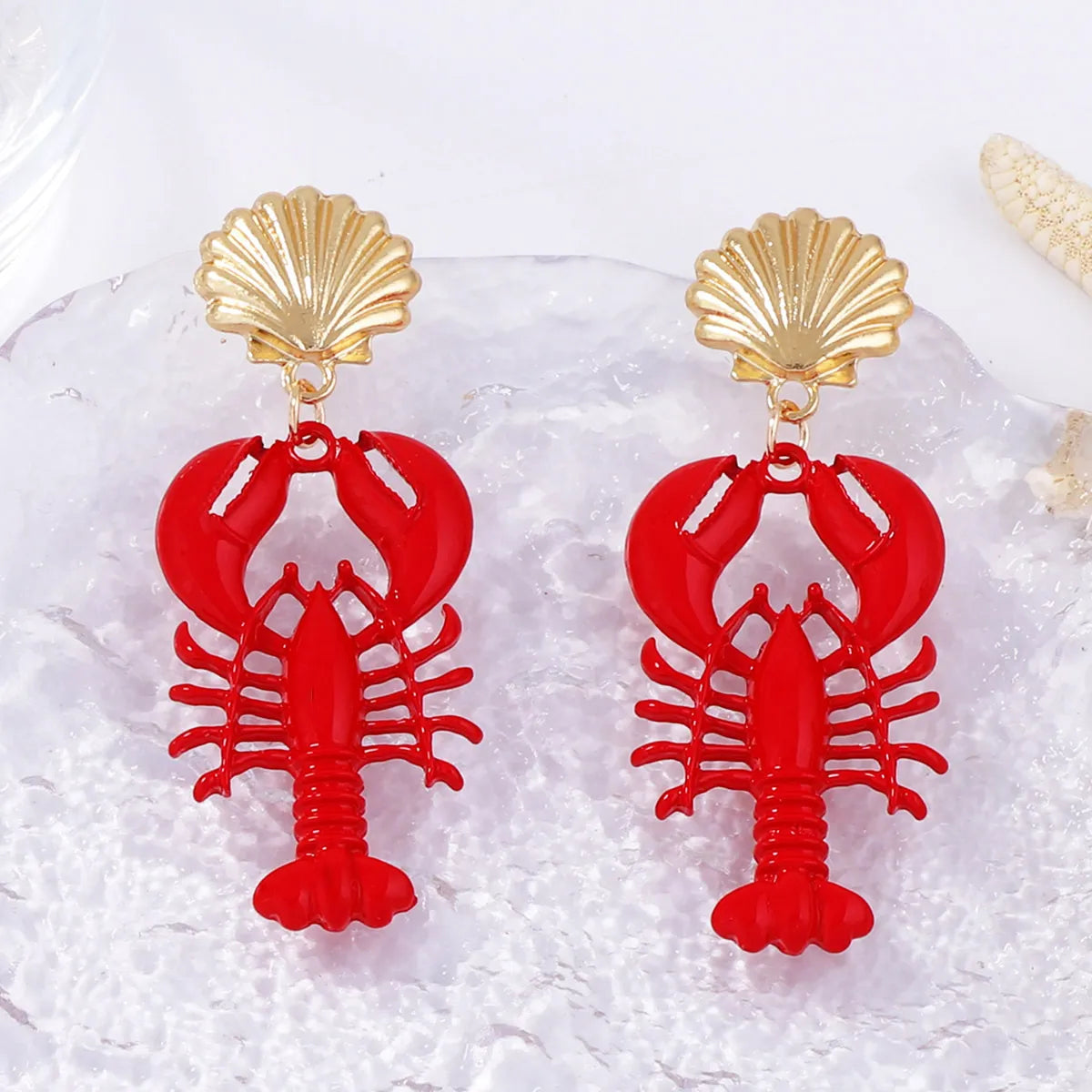 Fashorio Gold / One Size 18K Gold-Plated Stainless Steel Drop Earrings