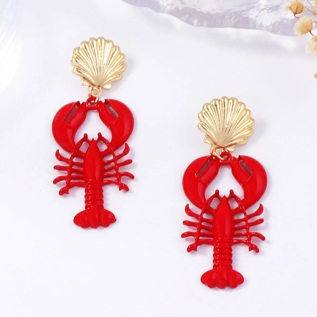 Fashorio Gold / One Size 18K Gold-Plated Stainless Steel Drop Earrings