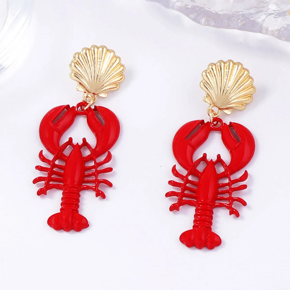 Fashorio Gold / One Size 18K Gold-Plated Stainless Steel Drop Earrings