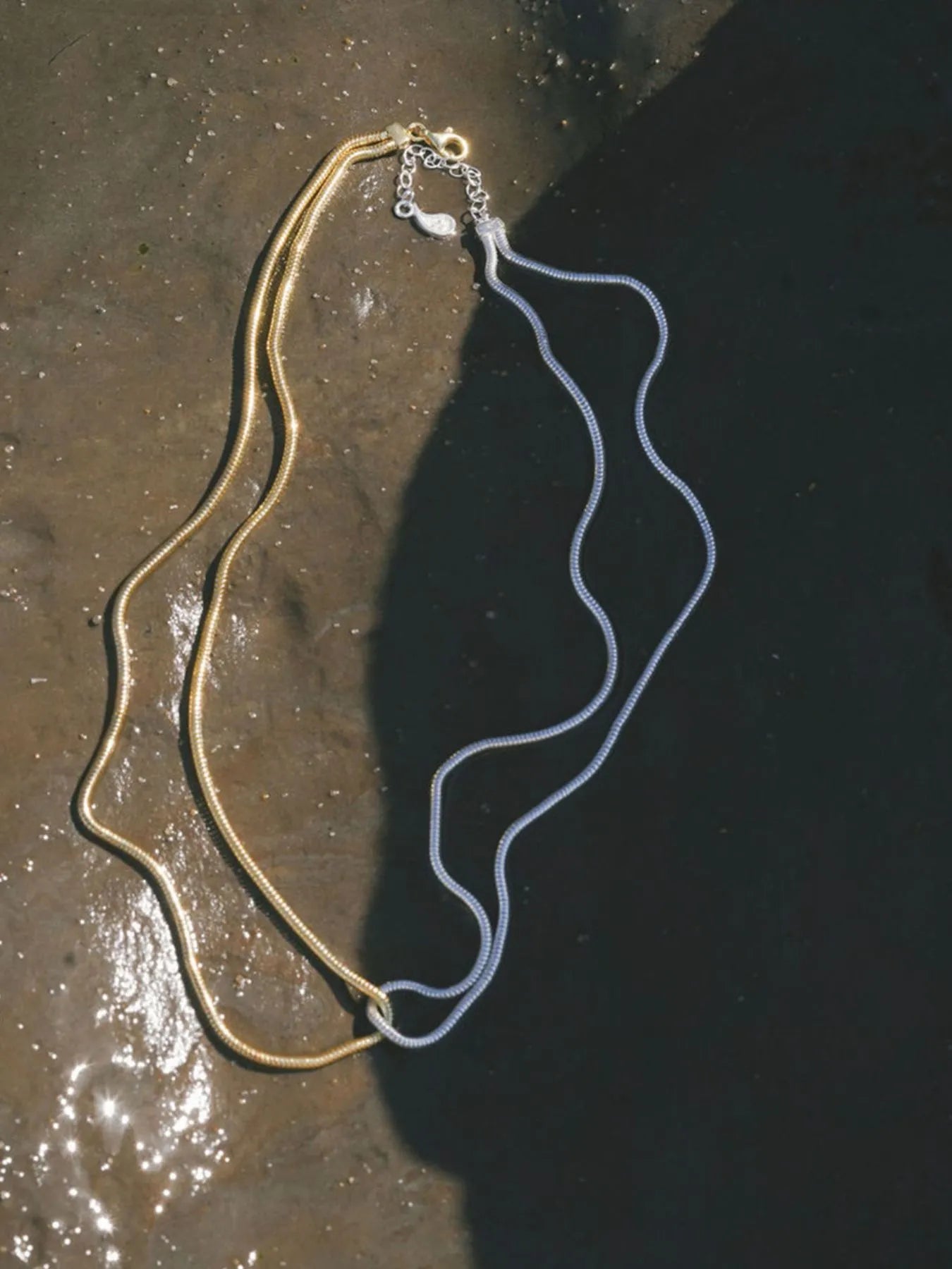 Fashorio Gold / One Size 18K Gold-Plated Stainless Steel Two-Tone Necklace