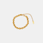 Fashorio Gold / One Size 18K Gold-Plated Titanium Steel Bracelet