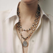 Fashorio Gold / One Size 3 Piece Stainless Steel Pendant Necklace