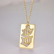 Fashorio Gold / One Size 925 Sterling Silver Letter S Pendant Necklace