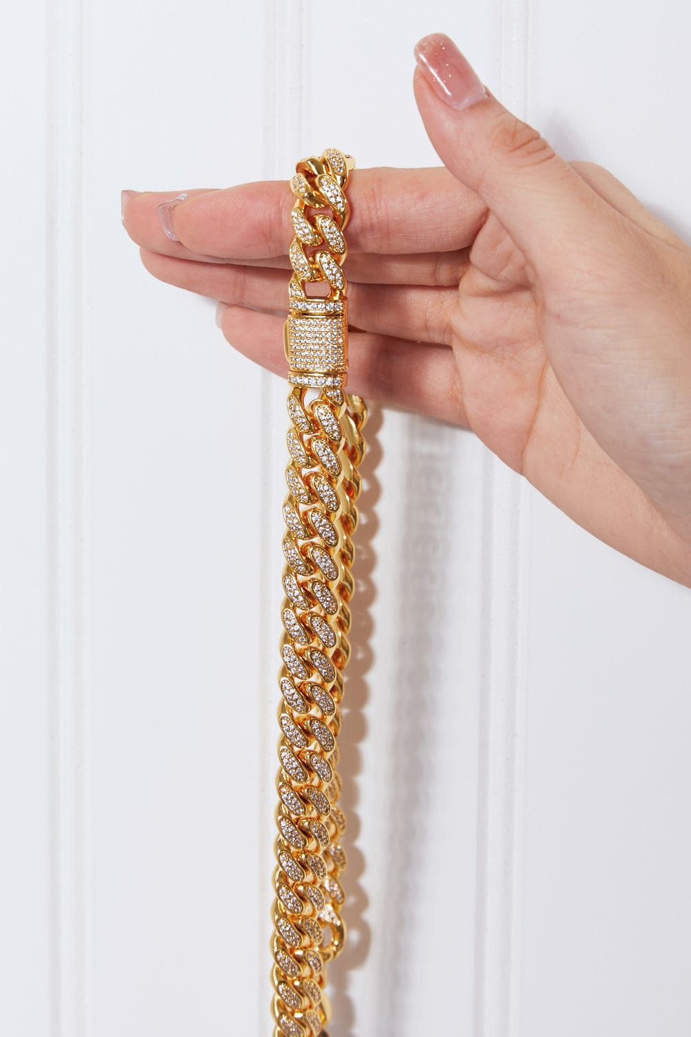 Fashorio Gold / One Size Brass Curb Chain Necklace