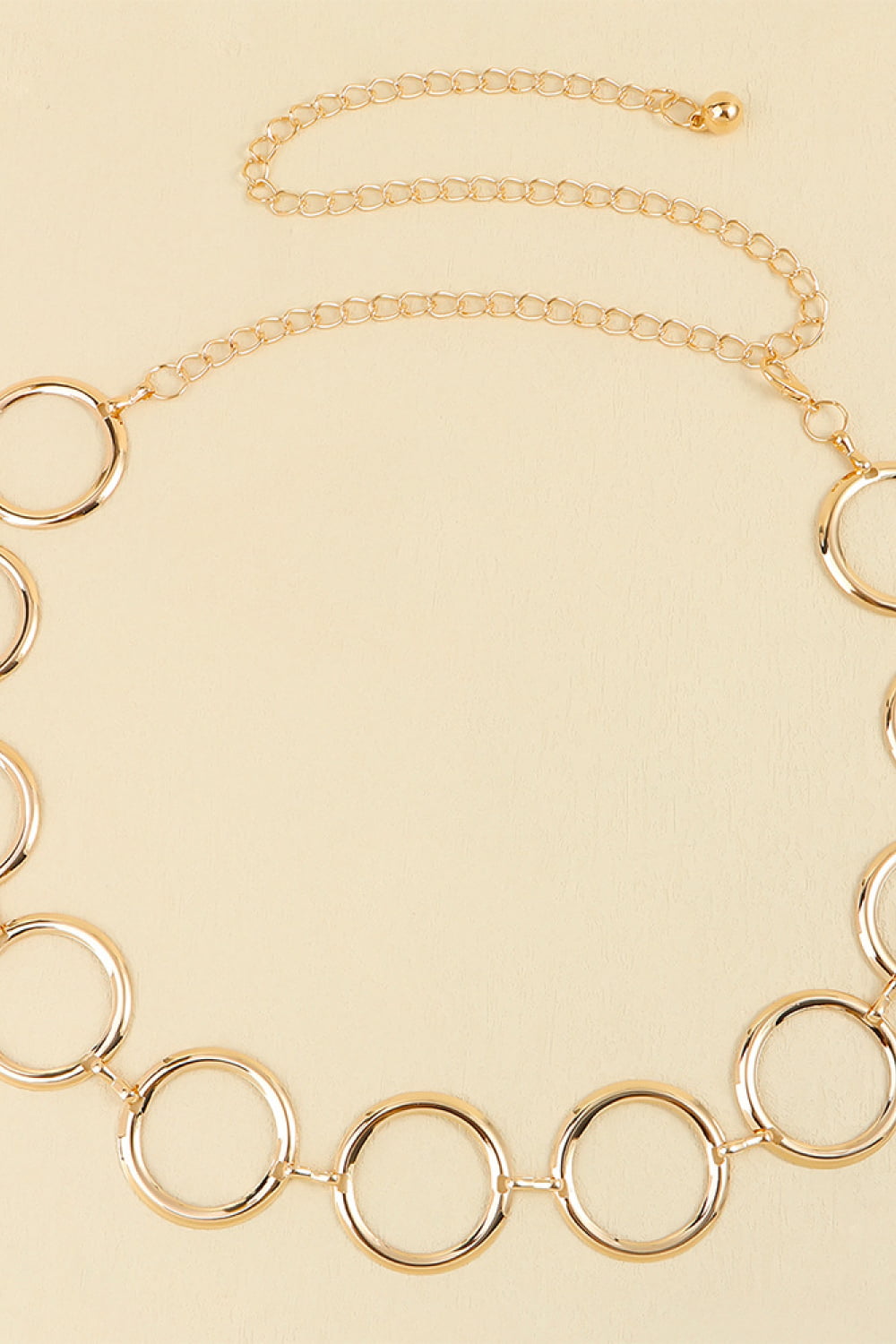 Fashorio Gold / One Size Circle Ring Chain Belt