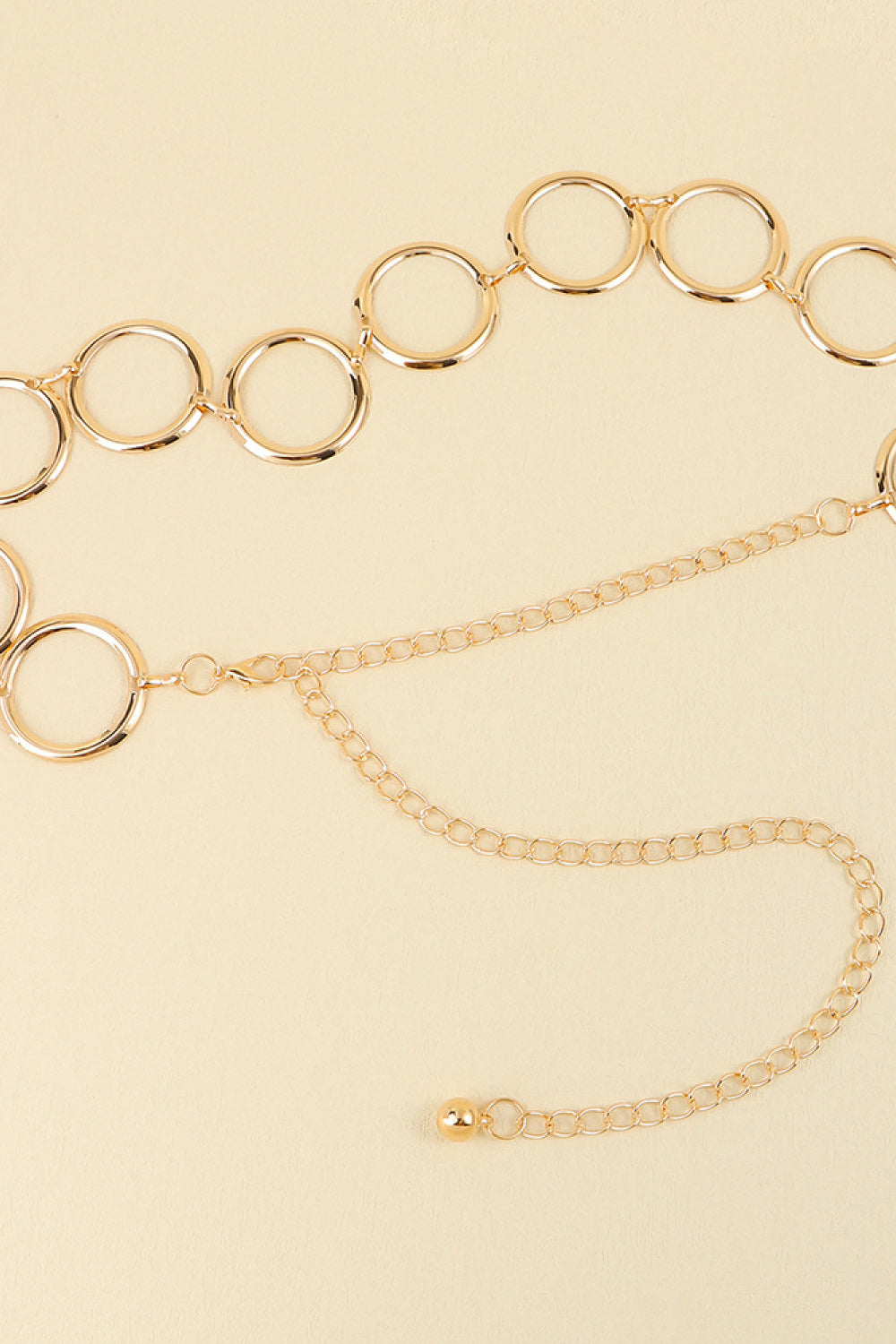 Fashorio Gold / One Size Circle Ring Chain Belt