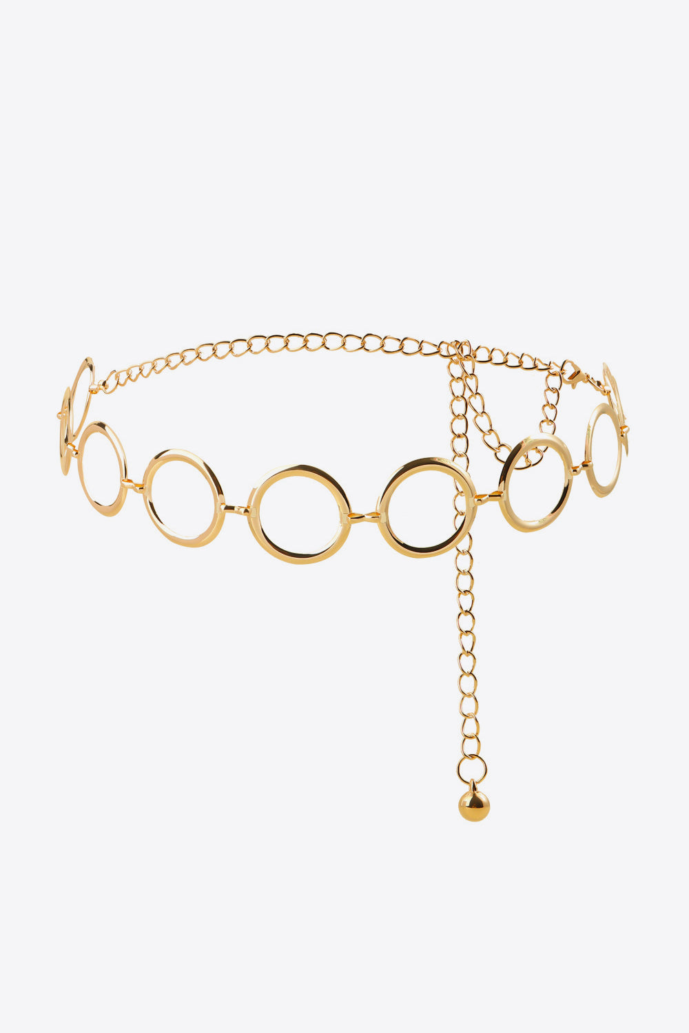 Fashorio Gold / One Size Circle Ring Chain Belt